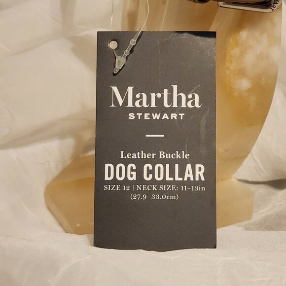 Leather Collar Dog / Cat - Size 12 - Martha Stewart - Picture 5 of 7
